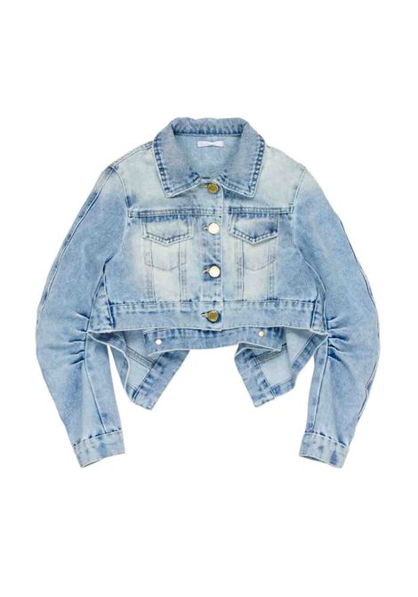 Giubbino crop Lù-Lù BY MISS GRANT | LL4271BLU